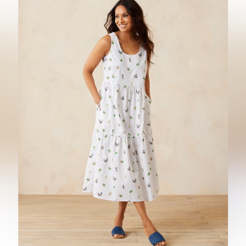Disney X Tommy Bahama Midi Dress Nova Wave Beach Cruiser S - Picture 14 of 14
